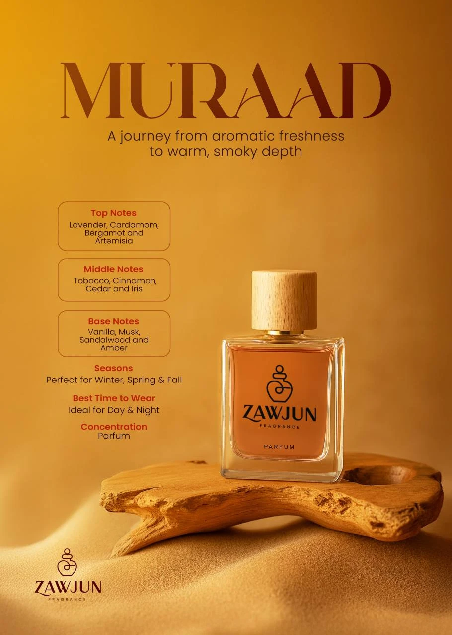 Muraad — client-supplied fragrance artwork
